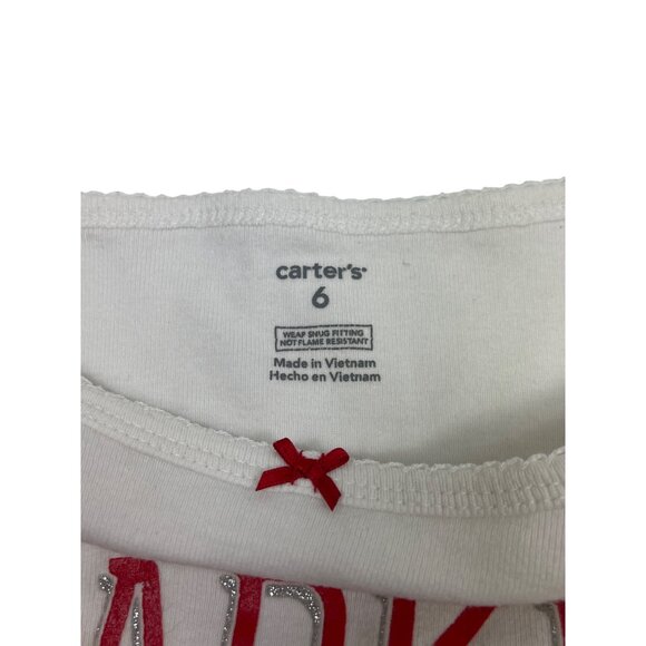 Carters & DKNY Girls Long-Sleeve Shirts Size 6 Cotton Blend Graphic Tops Set Of - Picture 9 of 11